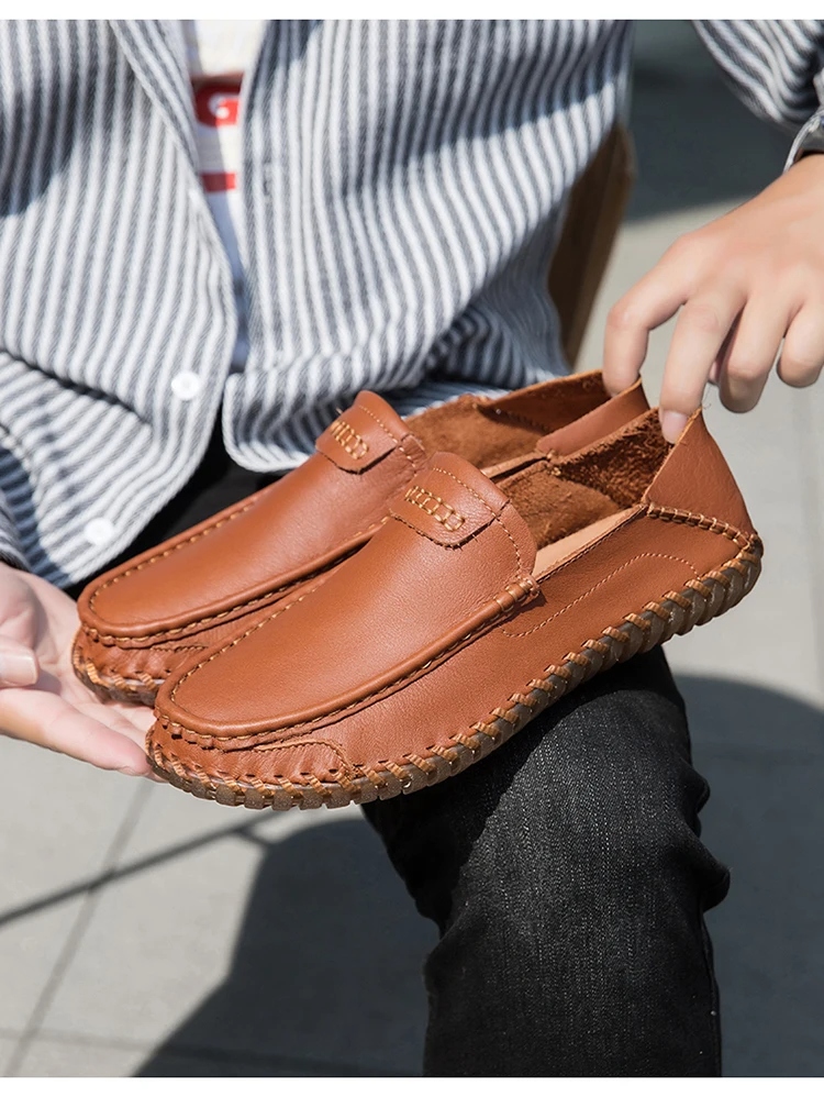 SIZE 47 BROWN TOPNOTCH RUNNING LOAFERS= #95,000