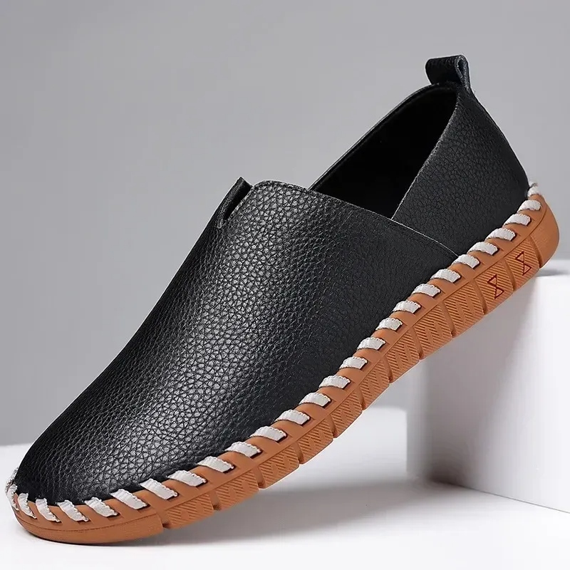 SIZE 48 BLACK NON SLIP LOAFER= #85,000