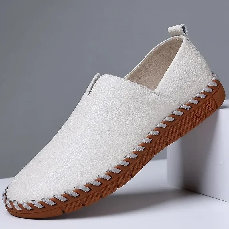 SIZE 48 WHITE NON SLIP LOAFER= #85,000