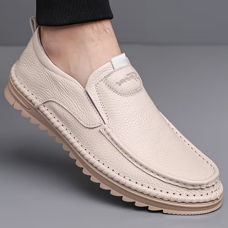 SIZE 48 WHITE STYLISH LOAFER= 850 CEDIS