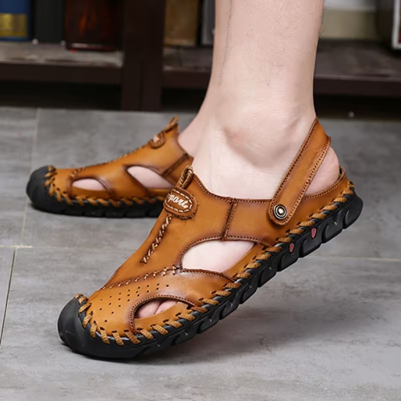 SIZE 48 BROWN BEACH SHOE SANDAL= #75,000