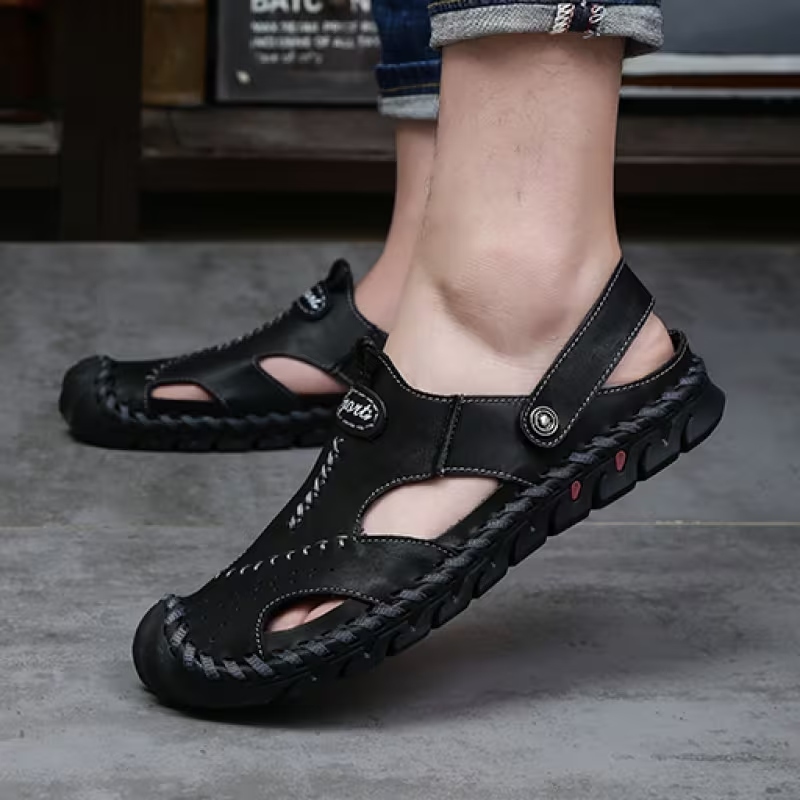 SIZE 48 BLACK BEACH SHOE SANDAL= #75,000